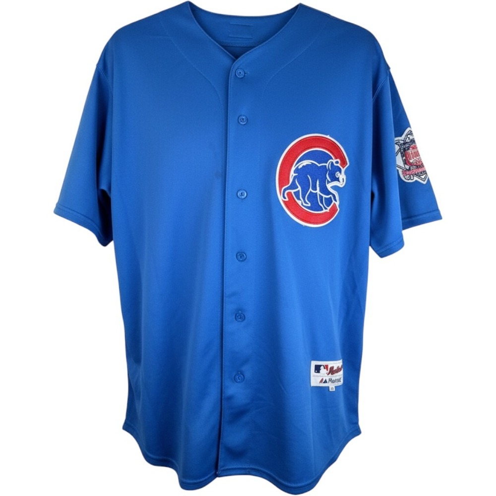 Majestic Authentic Sandberg #23 Chicago Cubs Jersey Mens 54 Blue Stitched MLB